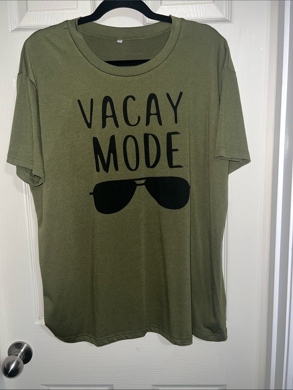 Vacay Mode Olive Green Short Sleeve Tee